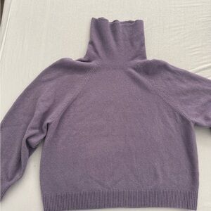 & Other Stories Lavender Turtleneck Wool Knit Sweater Large